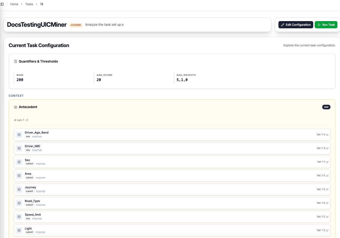 UIC-Miner task detail